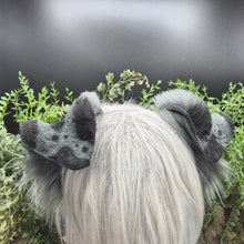 Load image into Gallery viewer, Gray &amp; Black Sculpted Puppy