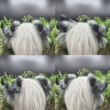 Load image into Gallery viewer, Gray &amp; Black Sculpted Puppy