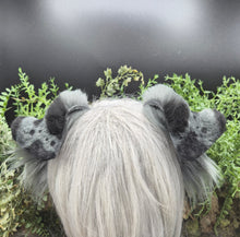 Load image into Gallery viewer, Gray &amp; Black Sculpted Puppy